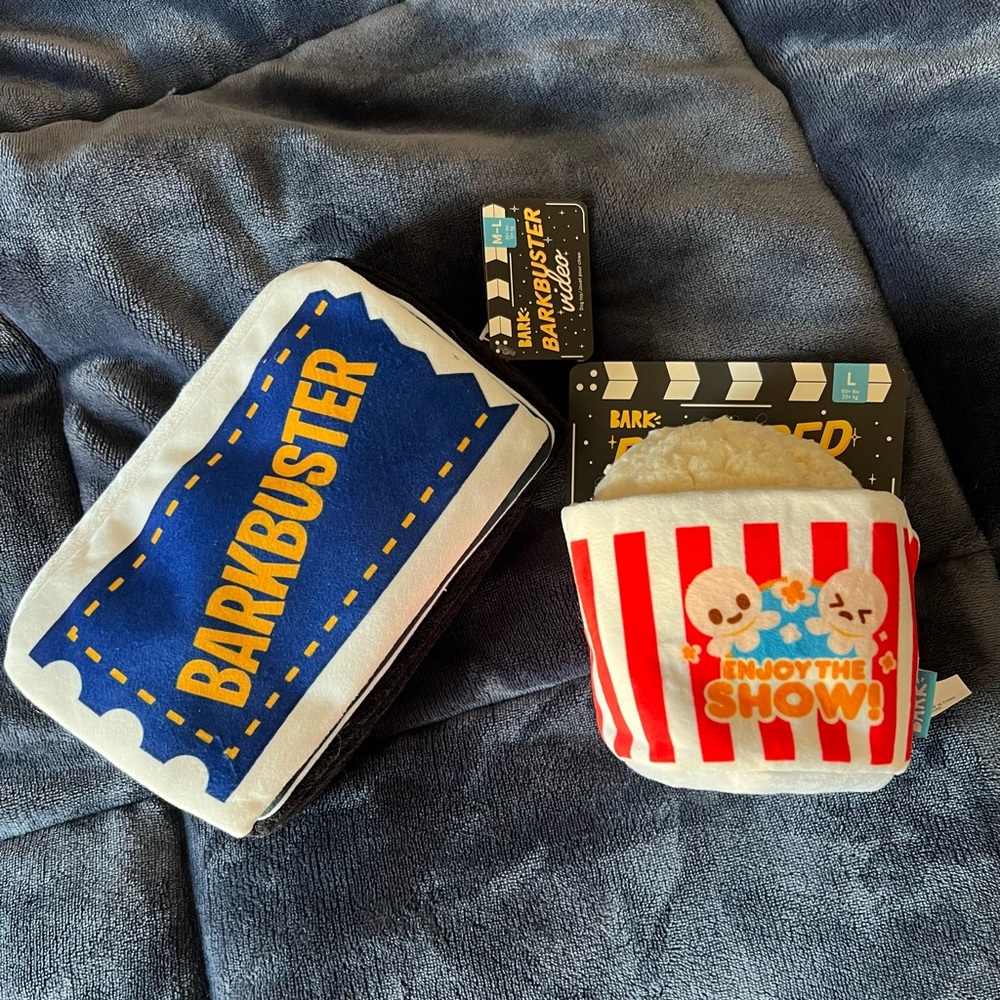 Bark Box Movie Night Dog Toy Bundle